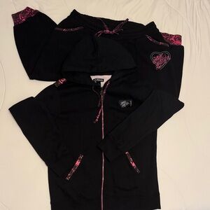 Vintage Metal Mulisha Women’s Large Jogging Capri Set